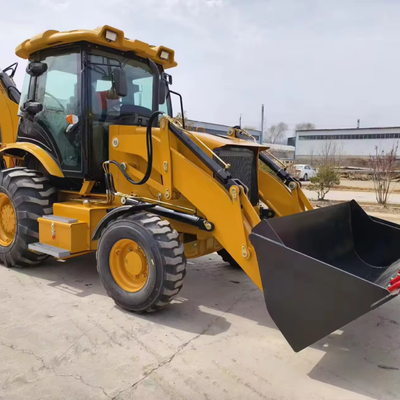 Подержанный трактор Caterpillar CAT 416E 420E 420F 430F с буровым и передним погрузчиком