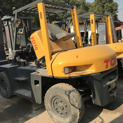 Белый вилочный погрузчик TCM FD70 Использованный 3T 5T 10T 15T 20T 25T 30T Хорошее состояние Длина вилки 1,8 М