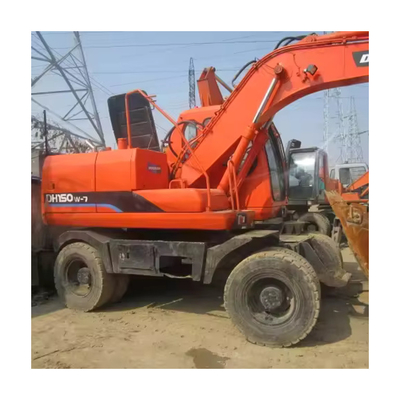 Doosan DH150W-7 Колесный экскаватор 15 тонн Строительный экскаватор Тяжелая техника Оригинальная Корея