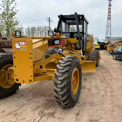 CAT140K Грейдер в Шанхае Подержанный CATERPILLAR 140k с двигателем Cummins 17000 KG