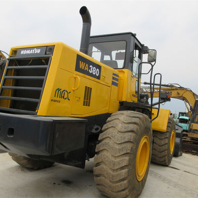 Komatsu WA380 колесный погрузчик Подержанный полезный погрузчик Подержанные передние погрузчики 20 тонн номинальная нагрузка