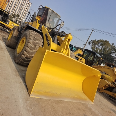 Использованный японский Komatsu WA470-3 колесный погрузчик с 194KW и 21640-21650 кг массой машины