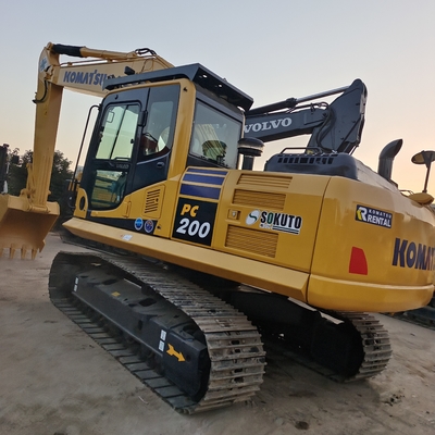 20000 кг масса машины Использованный экскаватор Komatsu pc200-8 с ОРИГИНАЛЬНЫМ гидравлическим цилиндром