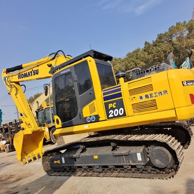 Использованная Япония Komatsu PC200-8 экскаватор Строительная машина Гидравлический ползучий экскаватор