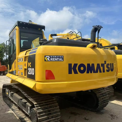 Использованный экскаватор Komatsu PC200-8 Строительная машина Гидравлический ползучий экскаватор