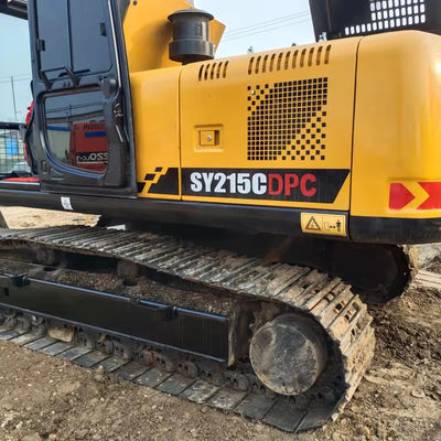Хорошее состояние Sany SY215C Гидравлический экскаватор с оригинальным гидравлическим клапаном