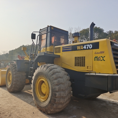 2018 год Подержанный тяжелый передний погрузчик Komatsu WA470 с грузоподъемностью 7 тонн