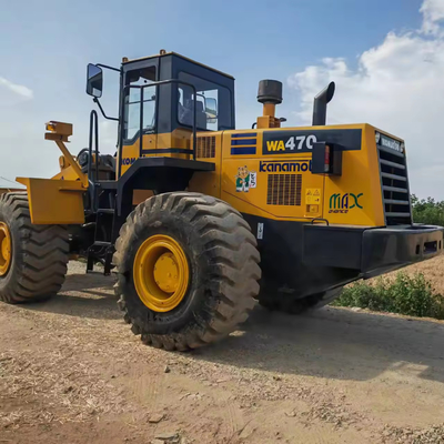 Хороший 2018 Komatsu WA470 колесный погрузчик с оригинальным гидравлическим насосом Японии