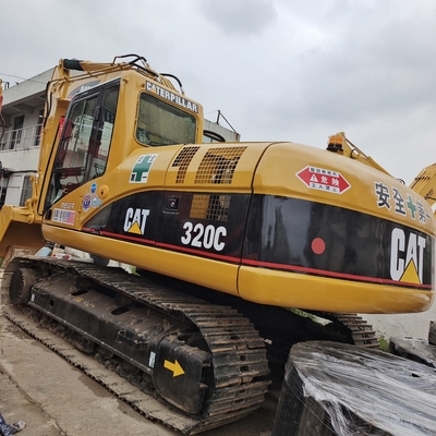 Япония 320C Использованный экскаватор Caterpillar с оригинальным гидравлическим клапаном в хорошем состоянии