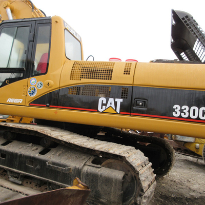 Использованный строительный экскаватор CAT 330C с 1200 рабочими часами и кроссовки 320C