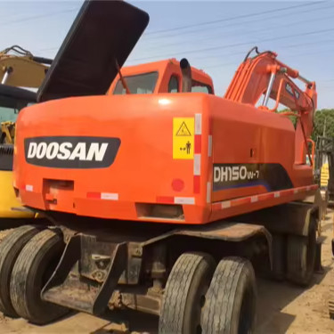 15-тонный экскаватор Digger Doosan DH150W-7 колесный экскаватор с оригинальным гидравлическим цилиндром Кореи