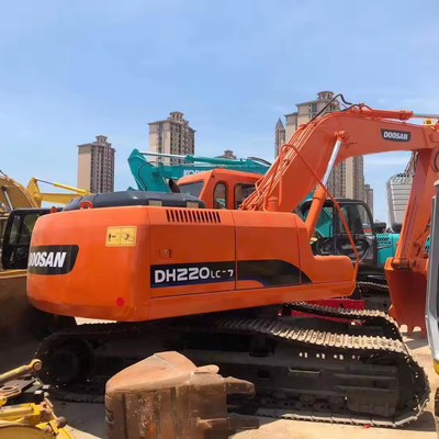 Рабочая масса 21500 Использованный экскаватор Doosan DH220LC-7 22 тонны Оригинальный Doosan 225 300