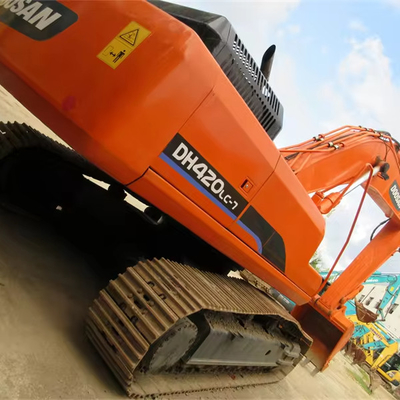 Использованный экскаватор Doosan DH420LC-7 с оригинальным гидравлическим насосом и емкостью в 2,18 ведра