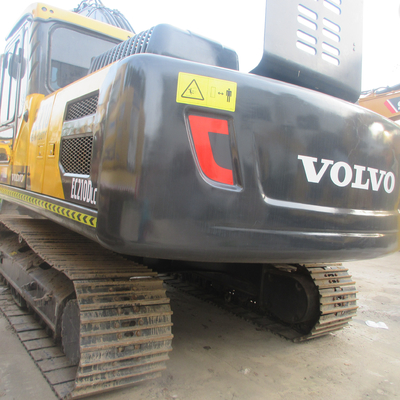 Volvo EC210D экскаватор 21 тонны подержанная машина с ОРИГИНАЛЬНЫМ гидравлическим цилиндром