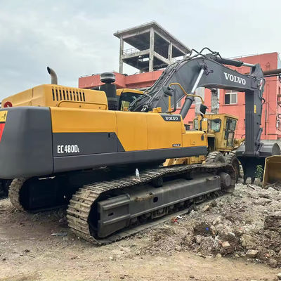 Подержанный большой 48-тонный экскаватор VolvoEC480D с ОРИГИНАЛЬНЫМ гидравлическим цилиндром