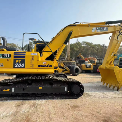 Использованный Komatsu Pc 200 экскаватор Crawler экскаватор Движущийся Тип Максимальная высота копания 11000