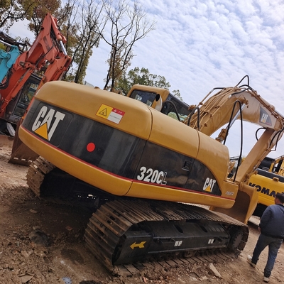 Япония 320C Использованный экскаватор Caterpillar с двигателем 3066 0,9 емкости ведра