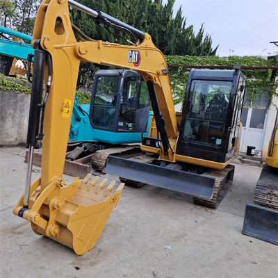 Использованный экскаватор Caterpillar 306E с оригинальным гидравлическим цилиндром и обувью для рельсов