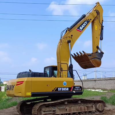 30тонный Sany 305 Средний экскаватор использованный Sany 305h экскаватор с ОРИГИНАЛЬНЫМ гидравлическим насосом