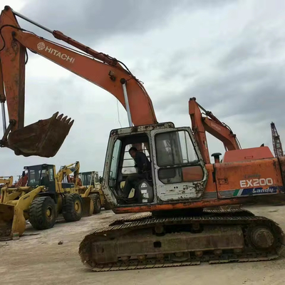 20 тонн Япония Оригинальный использованный экскаватор Hitachi EX200-1 EX200-3 с двигателем ISUZU 2015 года