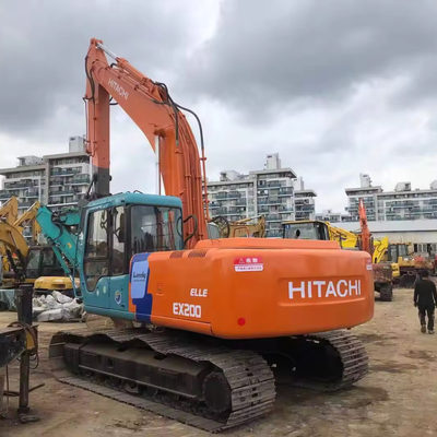 Использованный экскаватор на колесах Hitachi ZX200 EX200-3 EX200-5 с вместимостью 1CBM