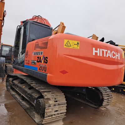 Оригинальный гидравлический цилиндр Hitachi zx200 Использованный экскаватор с емкостью 1CBM