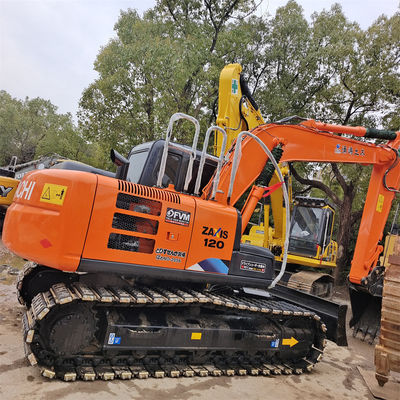 Японский 12100 KG Hitachi ZX120-3 Подержанный экскаватор с оригинальным гидравлическим клапаном