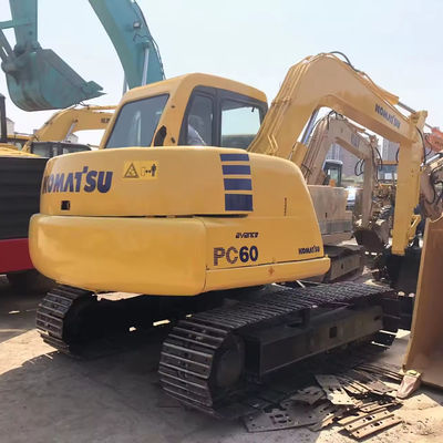 6 тонн Использованный Япония экскаватор PC60-7 Вторая рука Komatsu PC60-7pc56-7pc30MR экскаваторы