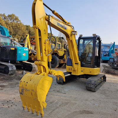 Использованный экскаватор Komatsu PC55 с дозером и емкостью 0.15CBM
