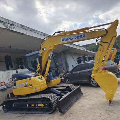 Японский оригинальный экскаватор Komatsu PC78 с лезвием и лопатой в хорошем состоянии