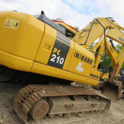 Использованный экскаватор Komatsu PC210 Гидравлический экскаватор с ползучей ручкой Рабочая масса 21тонна