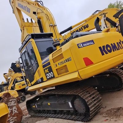 20 тонн использованный экскаватор Komatsu PC200-8 продается с оригинальным гидравлическим насосом