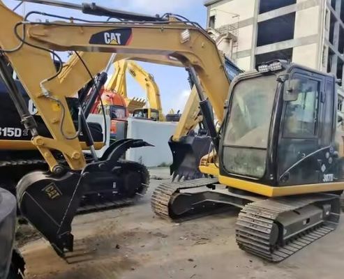 Малый размер использованный экскаватор Cat 307D с пропускной способностью 0,31 ведра и весом 7193 кг