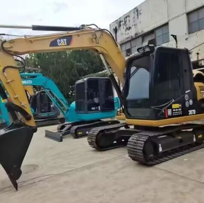 Малый размер Использованный экскаватор Cat 307D Crawler Excavator Caterpillar 307 Модель видеоподдержка Cat307D