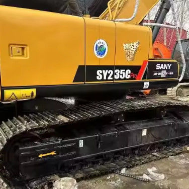 128.5 Sany235C Digger Machine Использованная 25-тонная экскаваторная машина Sany135C Sany215C Sany155C Год 2022