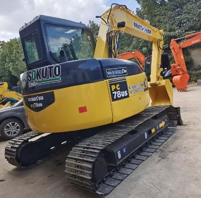 Использованный экскаватор Komatsu PC78US с оригинальным гидравлическим клапаном в хорошем состоянии