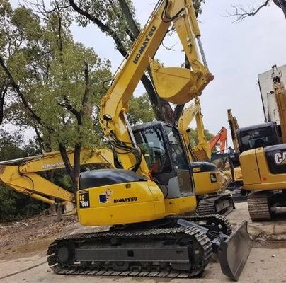 7190 кг рабочая масса Использованный экскаватор Komatsu PC78US с оригинальным гидравлическим клапаном