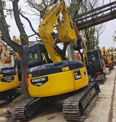 Хорошее состояние Komatsu PC78US экскаватор 0,34CBM емкость ведра оригинальный гидравлический насос