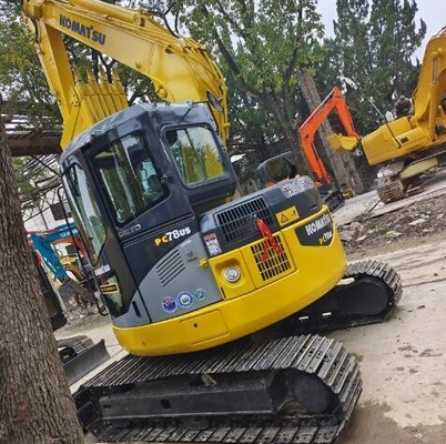 Использованный экскаватор Komatsu PC78US с двигателем Komatsu S4D95LE-3 в хорошем состоянии