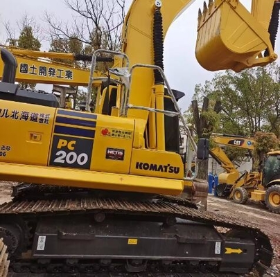 Komatsu PC200-8 20 тонн использованный гидравлический экскаватор с оригинальным гидравлическим насосом