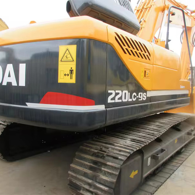 Hyundai 220 220-9s Использованный экскаватор 1.2 М3 Вместимость ведра Оригинальный гидравлический цилиндр