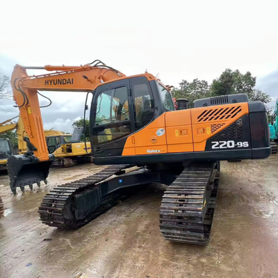 22000 кг масса машины Hyundai 220lc-9s Использованный экскаватор с высокой работоспособностью