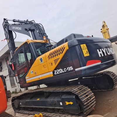 Движущийся экскаватор типа Crawler Использованный экскаватор Hyundai220 225 с хорошей производительностью