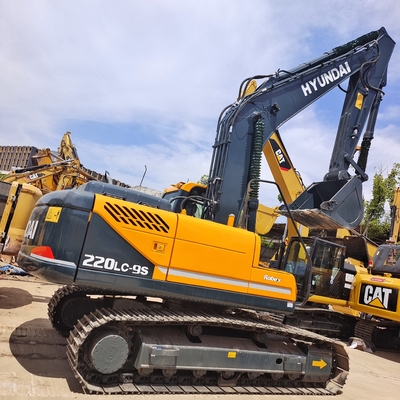 Hyundai 220LC среднеразмерный экскаватор вторых рук с высокой эффективностью работы в Корее