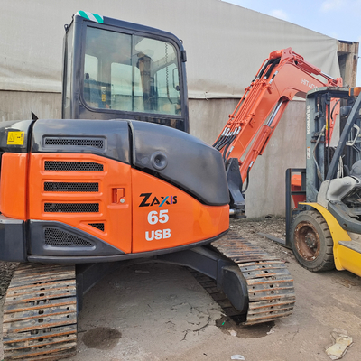Хорошая производительность Использованный экскаватор Hitachi ZAXIS65 в Шанхае Оригинальный гидравлический цилиндр