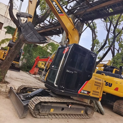 Использованный экскаватор Sany sy75c в хорошем состоянии 7,5-тонный экскаватор для строительных проектов