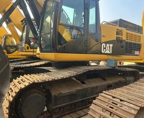 Оригинальный двигатель CAT 345D экскаватор использованный 45 тонны большой гидравлический кралер копальщик с C13