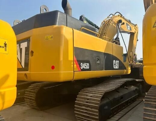 CAT 345D экскаватор Гусеница Использованная 45-тонная большая гидравлическая копальница с двигателем C13