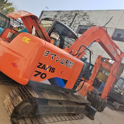 Год 2020 Подержанный кавальщик Маленький мини экскаватор Hitachi ZX70 в хорошем состоянии