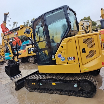 Низкие рабочие часы 1200 Подержанная гусеница CAT 306E мини-экскаватор 6тонная землеустроительная машина